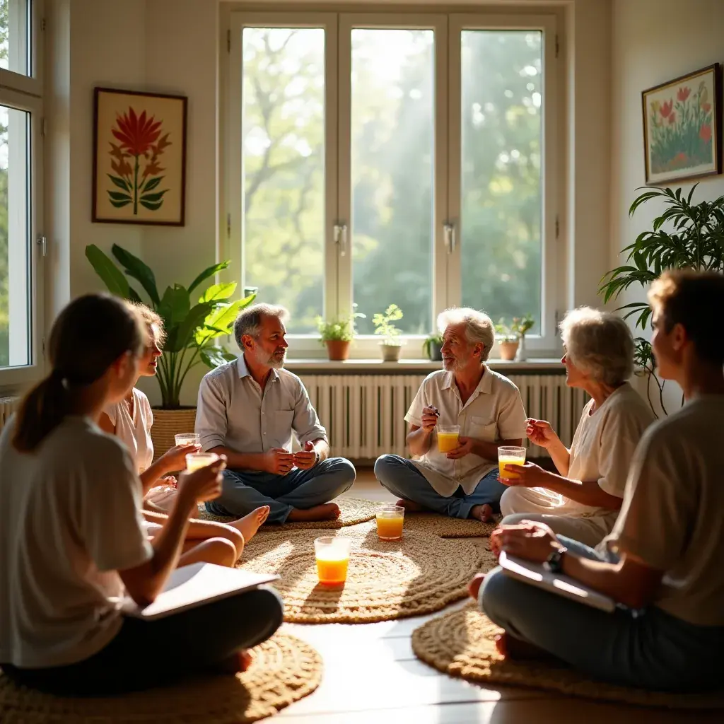 Egy szív alakú tálca gyógynövényekkel és vitaminokkal.